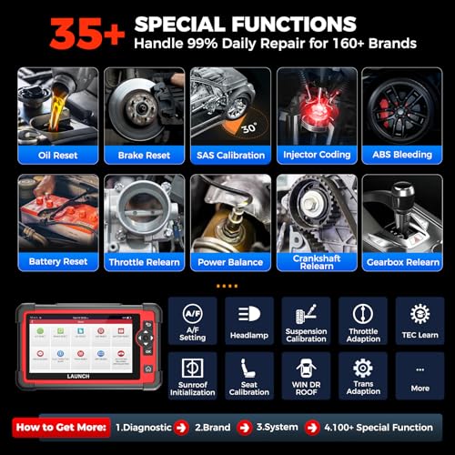 LAUNCH X431 CRP919E Bidirectional Scan Tool,35+ Reset ECU Code OBD2 Scanner | 4000+ Active Tests as CRP919EBT, 2026 All-in-One Full System Car Scanner, CANFD / DoIP /FCA, BST360 & i-TPMS, 200+ Car Brands