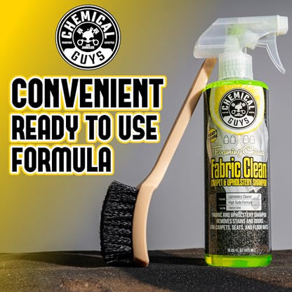 Chemical Guys, Citrus Fabric & Carpet Cleaner, Ready-to-Use Spray, 16 oz | Ready-to-use foaming spray lifts stains and odors from car seats, carpet and floor mats, safe on most fabrics - size: 16 oz