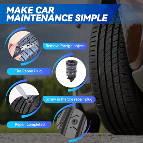 Car Jack Kit, 2 Ton (4409 lbs) Scissor Jack, Portable Tire Changing/Repairing Kit with Lug Wrench, Universal Fit for Sedans, Coupes, SUVs, MPVs, Hatchbacks, Crossovers, Wagons