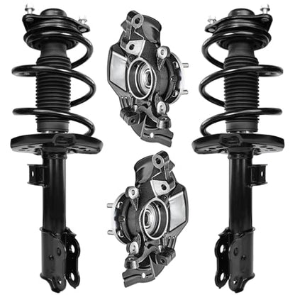 Detroit Axle - 2.0L Front Struts & Loaded Knuckle Kit for 2011 Kia Optima, 2 Steering Knuckles w/Wheel Bearing Hubs Assembly 2 Struts with Coil Spring Replacement Suspension Kit - size: 4QU47765/ Big strut kit