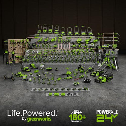 Greenworks 24V Cordless Car Jack Kit, 3 Ton Max Loading For Vehicle Weigh Hydraulic Jack with 2Ah Battery and Charger