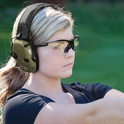 xaegistac Shooting Glasses with Case-Safety Glasses Anti Fog | Z87.1 Certificated Impact Resistance Safety Glasses for Hunting Shooting Sports - color: Clear