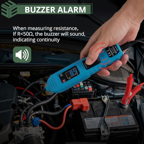 EYPINS Automotive Power Circuit Probe Tester - Pro DC 6V 12 V 36V Automotive Circuit Breaker Finder,Voltage/Continuity/Short/Open Circuit Detection Multifunctional with Test Light