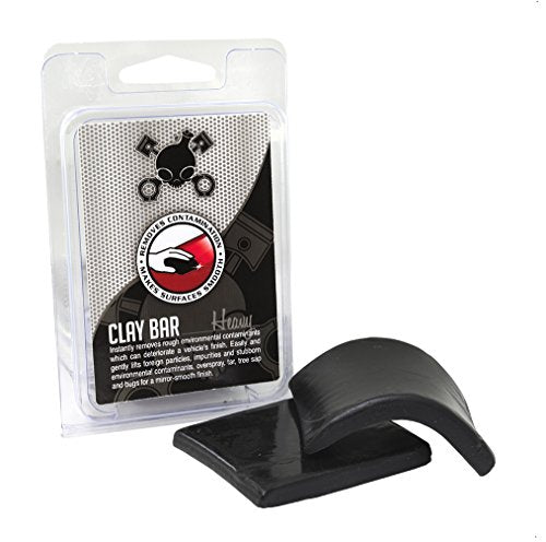 Chemical Guys Cly_403 Heavy Clay Bar, Black (100 g) - size: Heavy Duty, style: Heavy Clay Bar Black