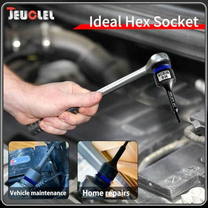 4mm Hex Impact Bit Socket, H4 1/2" Drive Allen Socket, Cr-Mo Steel | 3-Inch, Lengthen Hex Screwdriver Adapter for Electric Ratchet Wrenches Fastening Screws, Socket Wrench, Head Drill - size: 1PC | H4 4MM