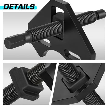 DNA MOTORING 40100 Hub Remover Tools Kit, Frozen Hub Removal Plate Tool Set Compatible with 5, 6, 8, Hub Assemblies on Trucks, Cars, TOOLS-00558