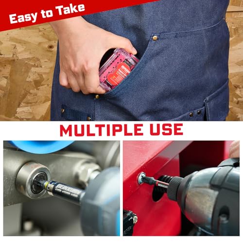 Geinxurn 65Pieces Impact Screwdriver Bits Set, Magnetic S2 Steel Phillips/Square/Torx Insert Power Bits Tips,Impact Bit Holder and Nut Driver with Storage Box Case - style: 65pcs-Pk/Yw/Bg