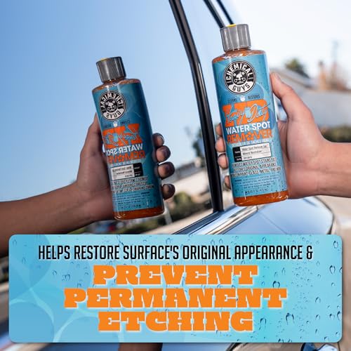 Chemical Guys, Heavy Duty Water Spot Remover Gel for Glass & Paint, 16 oz | Thick gel clings to glass and panels to tackle hard water stains and mineral marks, prepping for wax or ceramic - size: 16 Fl Oz (Pack of 1)