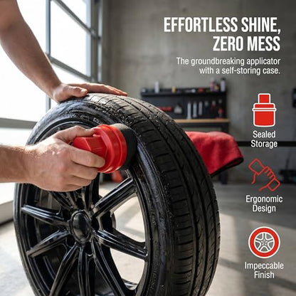 Tire Shine Applicator Pad, Durable and Reusable Tire Dressing Applicator Pad for Applying Tire Shine