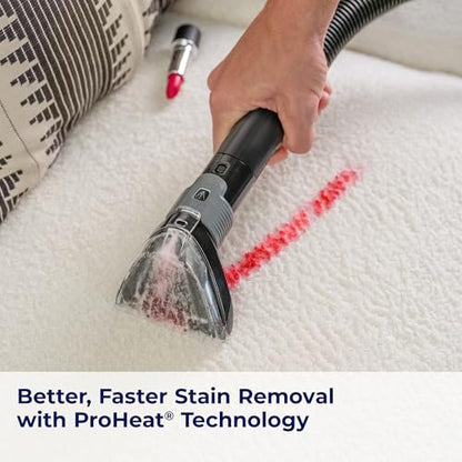 BISSELL Little Green ProHeat Pet Portable Deep Cleaner, 3969 | Heated cleaning technology; Pet Pro Oxy Triple Action Formula included; self-cleaning tough stain tool - style: Little Green ProHeat
