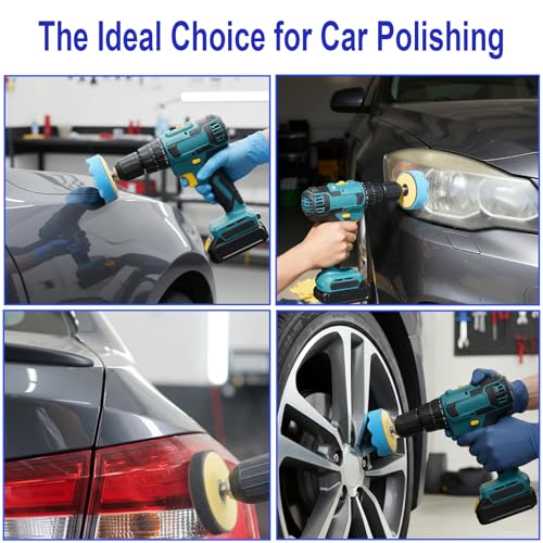 137Pcs 3 Inch Sanding Disc Polishing Kit, Headlight Restoration Kit, 60-10000 Grit Wet Dry Hook & Loop Sandpapers, Wool Sponge Polishing Pads for Drill Rotary Tools Car Wood Metal Resin Glass - size: 3 Inch