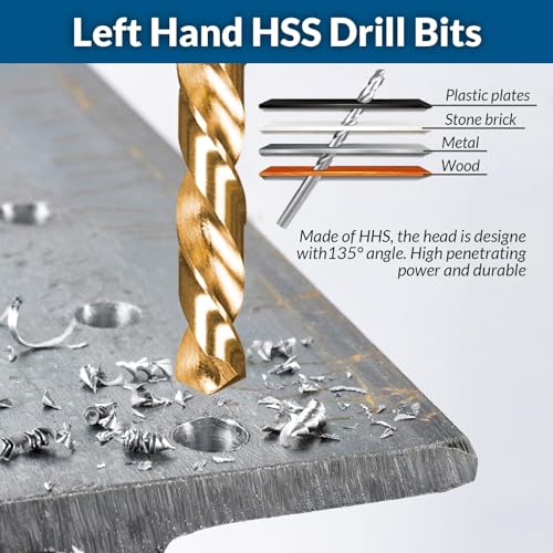 39Pcs Bolt Extractor Set and Drill Bit Kit | Multi-Spline Screw Extractors, Easy Out Broken Lug Nut Extraction Socket Set - color: 39-pc