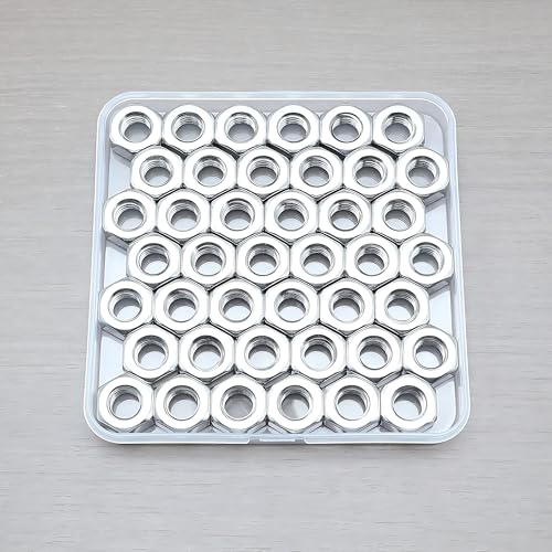 40 Pcs M10-1.5 Hex Nuts, 304 Stainless Steel | Standard Metric Coarse Thread, Hardware Nuts - size: M10 (40Pcs)