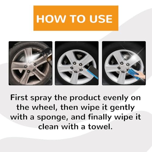 3set Wheel Blaze Cleaner, Wheelblaze Wheel Cleaner, Multi-Purpose Wheels Care Cleaners, Versatile and Powerful Rust Converter, Turn Filthy Wheels Into Instant Shine and Lasting Protection - size: 3set