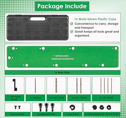 71500 Exhaust Manifold Template Removal Tool Set for Dodge 5.7L Hemi Motors, Remove Broken Exhaust Manifold Bolts Without Damage Cylinder Head