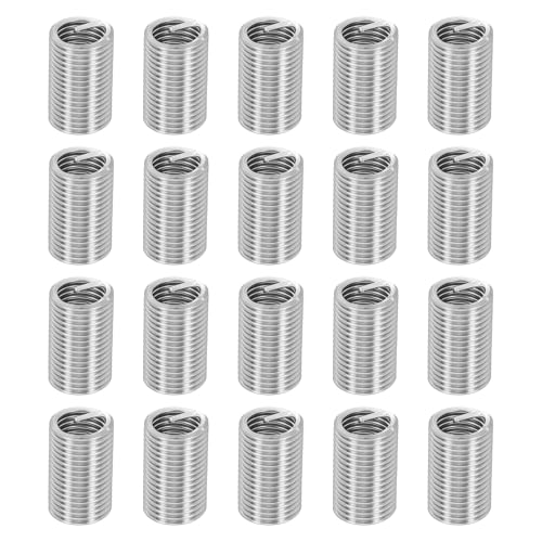 HARFINGTON 20pcs Wire Thread Repair Inserts M12 x 1.75 x 3D (36mm) Metric 304H Stainless Steel Helical Coiled Wire Screw Threaded Sleeve Sheath for Automotive Repairs - size: M12 x 1.75 x 3D