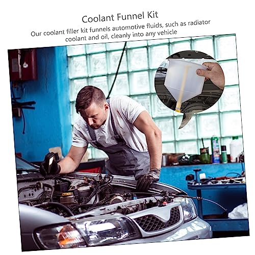 C Radiator Funnel Kit 15 Tools No-Spill Coolant Filling Funnel Kit for Car Repair
