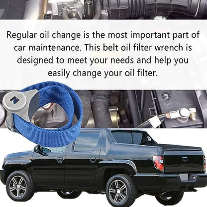 Oil Filter Wrench with Strap Wrench,Adjustable Oil Filter Removal Tool for 60mm-180mm Oil Filter,Repair Car Oil Filter Car Accessories