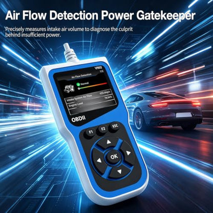 V902 OBD2 Scanner - Professional Car Code Reader & Diagnostic Scan Tool, AI Report & Cloud Print, 2.8" Color Screen, Read/Clear Fault Codes, I/M Readiness, for All 1996+ OBD2 Cars, Trucks, SUVs & RVs