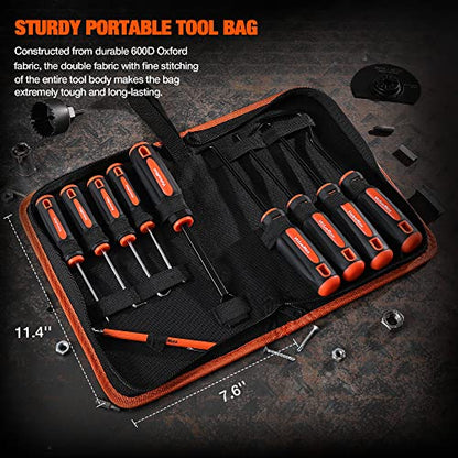 ValueMax 10PC Precision Hook & Pick Set, Magnetic Pick Tool with Scraper | Automotive & Electronic Repairs, Ideal for O-Rings, Seals & Gaskets, Ergonomic TPR Grip, Durable Storage Bag