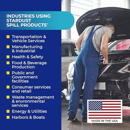 Stardust Spill Products Universal Spill Kit, OSHA Compliant, 2-Pack | for Vehicles, Industrial, & Restaurant Use, Emergency Response Chemical, Water, & Bodily Fluid Cleanup, Solution - size: 2 Pack