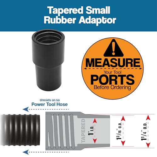10 Foot Long Dust Collection Power Tool Hose Kit - size: Hose w/ 5 Fittings