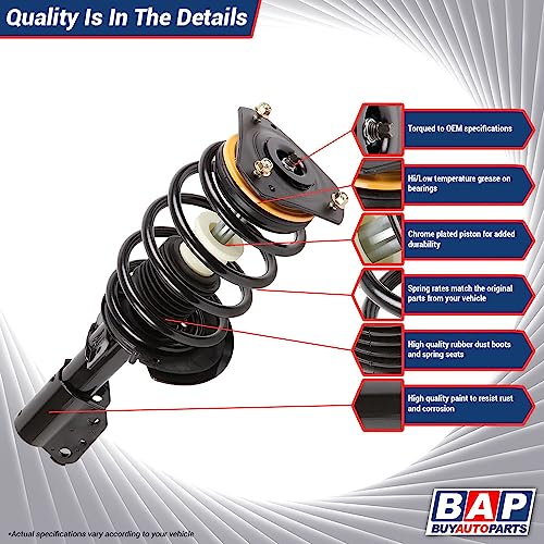 Pair Front Left Right Shocks Struts w/Spring For Mercedes E320 E350 E500 E550 E55 E63 CLS550 CLS55 CLS63 AMG W211 W216 - BuyAutoParts 75-898902C New