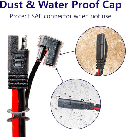 4 Pcs 10AWG 2FT Charger Cable - color: 10awg2ft*4