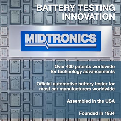 Midtronics MVT Handheld Battery Tester, MDX-AI Powered, Fast & Accurate Diagnostics for 6V/12V Automotive, Marine, Power Sports, Heavy Duty Batteries, Rechargeable (MVT-200P)