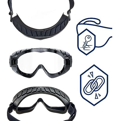 Dräger X-pect 4400 Safety Glasses | Anti-fog - Anti-scratch - For construction site, laboratory & workshop - Shatterproof / break-resistant lens