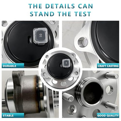 512454 512455 Rear Wheel Bearing Hub Assembly for Toyota Camry 2012-2017 | Hub for Avalon 2013-2018, Lexus ES350 ES300h 2016-2019, Eliminates Noise, Fixes ABS & Hub Issues, Simple Installation - size: 512454