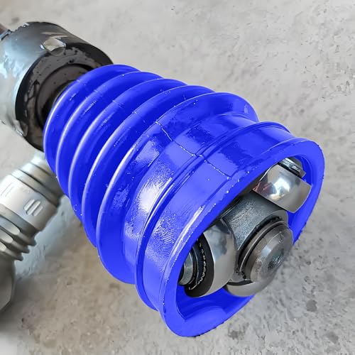 Wuyaoyao 13PCS CV Axle Boot Repair Kit, 2PCS Silicone CV Boot with 4 Stainless Steel Clamps & 6 Cable Ties & Expander Tool, Waterproof Dustproof CVs Joint Boots Kit, Universal Car Accessories (Blue) - color: Blue