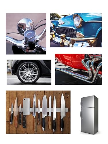 LINE10 Tools Metal Buffing Polishing Kit for Drill 4" Buffing Wheels, 3-Step Polishing Compound for Aluminum, Chrome, Stainless Steel Perfect for Auto Wheel, Rim, Trim, Jewelry, Golf Club Restoration