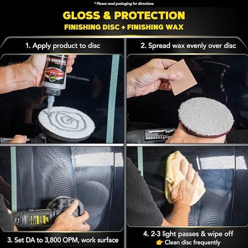 Meguiar's DA Microfiber Correction System 5" Starter Car Detailing Kit, Complete Paint Correction Kit with Cutting Discs, Backing Plate, Correction Compound, Finishing Wax, and More