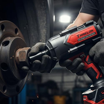 1/2" Cordless Impact Wrench, 1200N·m Brushless, Bare Tool | 900Ft-lbs, 4-Speed Dual LED, Works with Milwaukee 18V Battery, All-Metal Gearbox - style: 1/2 for Milwaukee Battery