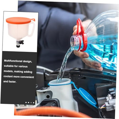 MAGICLULU Spill Radiator Filling Funnel Kit Switch Plastic Coolant Funnel Tool for Auto Coolant Flush and Radiator Filling Compatible with Multiple Vehicle Models