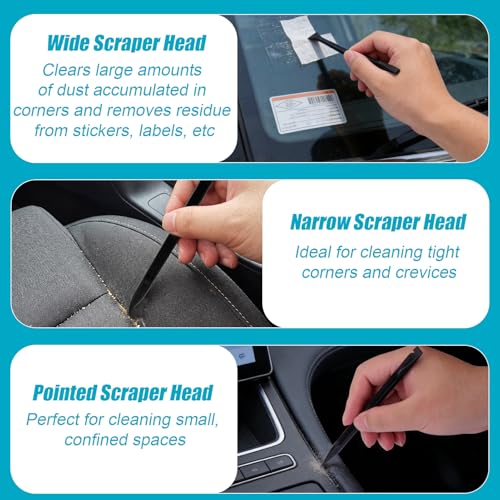 XANGNIER Car Detailing Kit Interior,Car Interior Cleaner Brush Set,10 Pcs | Car Care Detail & Cleaning Supplies Accessories Kits Tool,Suitable for Auto,SUV,Truck,Sedan,Dashboard,Panel,Viking