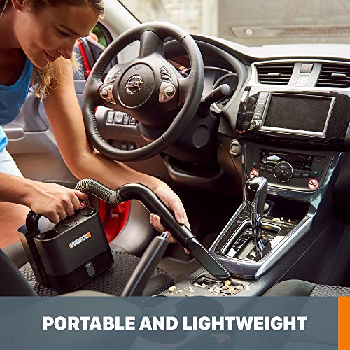 WORX WX030L.9 20V Power Share Cordless Cube Vac Compact Vacuum, Bare Tool Only, No Battery, Black - style: bare tool only