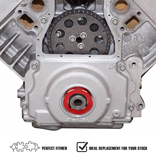 LS Timing Cover Alignment Tool,Billet Aluminum Front Rear Cover Alignment Tool Seal Installer Seal Kit for LS Series Engines Ls1 Ls2 Ls3 Ls6 Ls Lq4 Lq9 4.8 5.3 5.7 6.0 6.2 (Red) - color: RED