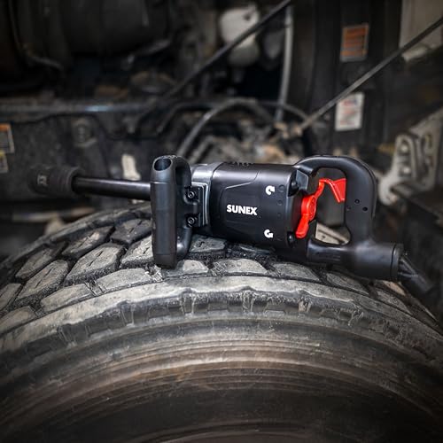 SUNEX Tools SX01026 1” Drive Magnesium Composite Impact Wrench with 6” Anvil - style: 1” Drive Impact Wrench + 6” Anvil