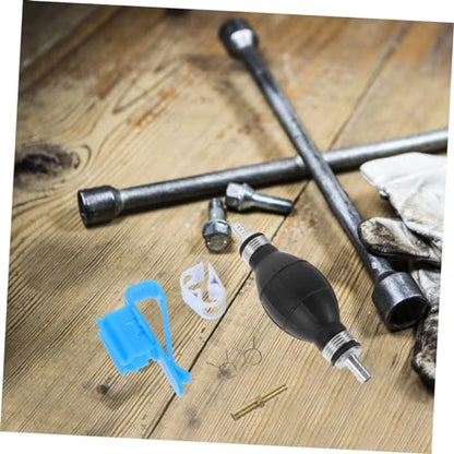 1set Liquid Pump Kit Portable Siphon Hose for Transfer Efficient Hand Operated Pump Backflow Design for Cars and Motorcycles