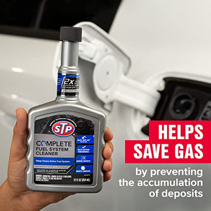 STP Direct Injection Fuel Injector Cleaner, Advanced Synthetic Technology Fuel Cleaner Dissolves Hardened Deposits that Accumulate on Injectors, 12 Oz, STP - style: Fuel System Cleaner