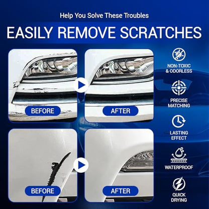 2025 New Upgraded Car Scratch Remover, Scratch and Swirl Remover for Vehicle Blemishes, Non-Toxic Paint Scratch Repair, Polishing and Waxing Kit, Suitable for All Car Models