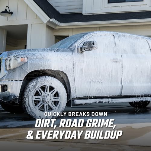 Slick Products Hybrid Ceramic Wash & Wax Super Concentrate – Extra Thick Foaming Car Shampoo & Motorcycle Wash Soap with Wax Protection – Perfect for Foam Cannon – 64 oz.