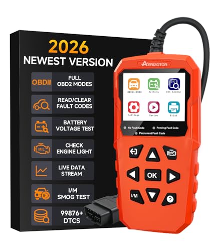 OBD2 Scanner,V880 Car Scanner Diagnostic Tool: Car Check Engine Code Reader with Reset,Live Data & Freeze Frame,Mode 6, Mode 8, OBDII Scan Tool for All OBD II Protocol Vehicles Since 1996 - color: red