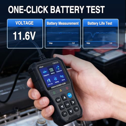 Nilight YM519 2.8” Large Screen OBD2 Scanner - Enhanced Automotive Computer Diagnostic Tool - Car Code Reader for Engine Faults, I/M Readiness & Emission Test for All OBD II Protocol Cars - color: B