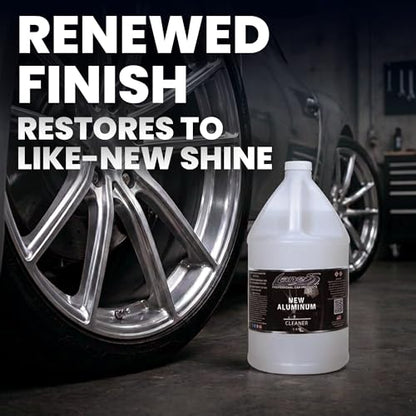 LANE'S New Aluminum Car Wheel Cleaner and Brightener | 1 Gallon (Pack of 1) | Acid Rim Cleaner, Shines & Eliminates Hard Scrubbing | Brake Dust, Oxidation & Rust Remover for Cars, SUVs, Trucks, and More - size: 128 Fl Oz (Pack of 1)