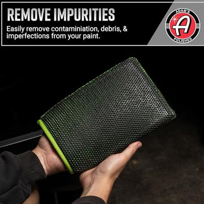 Adam's Polishes Clay Mitt - Medium Grade Clay Bar Infused Mitt | Car Detailing Glove Quickly Removes Debris from Your Paint, Glass, Wheels, & More (Green - 1pk) - size: Green - 1pk