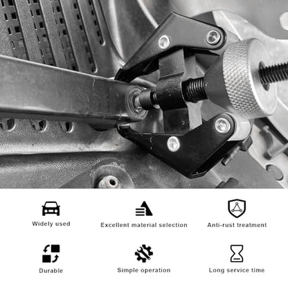 Battery Terminal and Wiper Arm Puller, Heavy-Duty Auto Windshield Wiper Arm Bearing Remover, Adjustable Battery Terminal Puller Repair Tool Universal for Most Cars Trucks