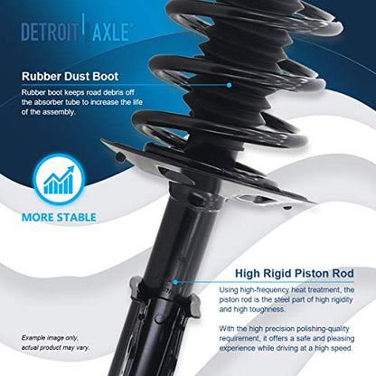 Detroit Axle - Pair Front Struts for Buick Park Avenue Riviera 1998 1999 2000 2001 2002 2003 2004 2005 Complete Struts w/Coil Spring Assembly Replacement - size: 171665 x2/PAIR